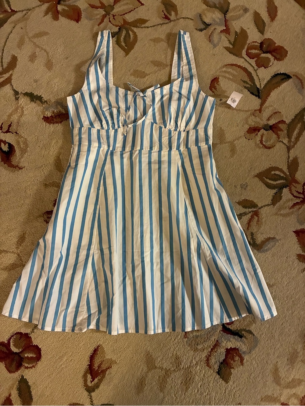 Striped Blue & White Sundress